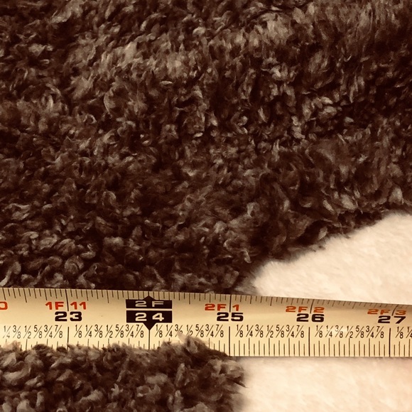 NEW Brown Quarter-Zip Sherpa Pullover - Picture 5 of 7